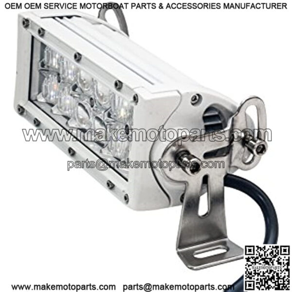 8" White 4D Series 36w LED Light Bar Combo Beam Plug and Play Harness for Marine Boat Fishing Vessel 12v-24v - Image 4