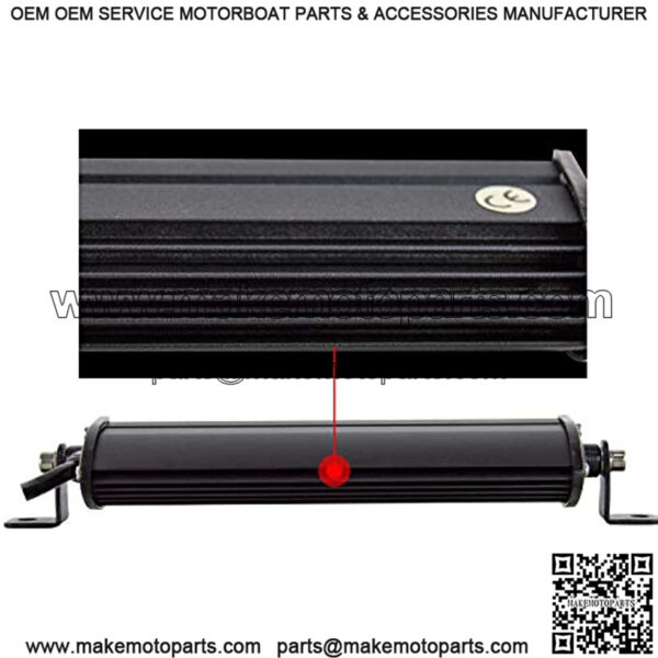 7 inch 30W Ultra Slim Single Row LED Light Bar Spot Beam with Mounting Bracket for Chevrolet Dodge Ford GMC Jeep Ranger ATV UTV SUV - Image 3