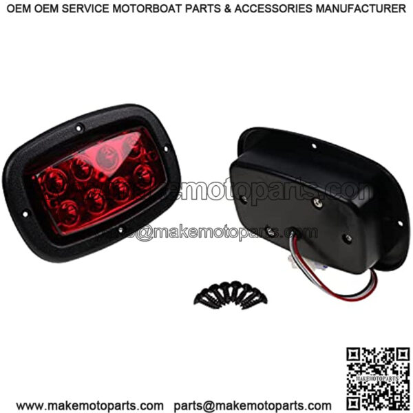 Golf Cart LED Tail Light Kit Compatible with Club Car DS with 2 LED 3 Wire Taillights 1017035 1982-Newer