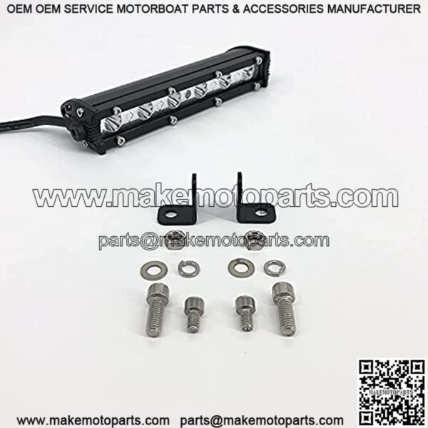7" Super Slim led Light bar 18w Single Row Light Bar Waterproof Small Fog/Driving/Work Lights for ATV Trucks utv RZR Mini led bar 2pcs (White) - Image 4