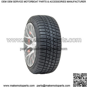 Set of 4 205/50-10 Fusion Golf Cart Street and Turf Tires No Lift Required
