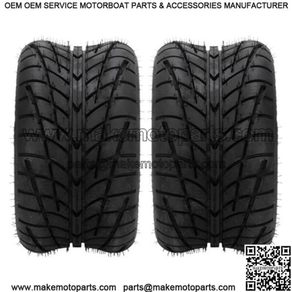 Set of 2 205/50-10 DOT Golf Cart Tires Wheels 4 Ply Tubeless 250 50 10