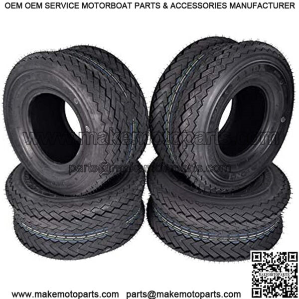 Hole-N-1 Golf Cart Tires Front Rear Set Hole in one Replacement Golf Car Tires with Key Chain 18x8.5x8 (18x8.5-8 4 Pack) - Image 2