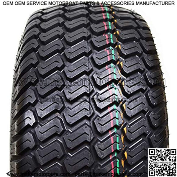 Set of 4 18x8.50x8 ATV Golf Go Cart Lawn Mower Tractor P322 Turf Tire Rim Assembly Black Steel Wheels 18" All Terrain Tires Compatible with EZGO Club Car Yamaha E-Z-GO Golf Cart - Image 3