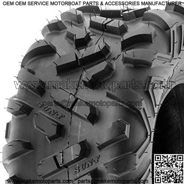 Set of 2 Power.II 18x9.5-8 ATV UTV Off-Road Tires, All-Terrain, 6 PR, Tubeless A051 - Image 2
