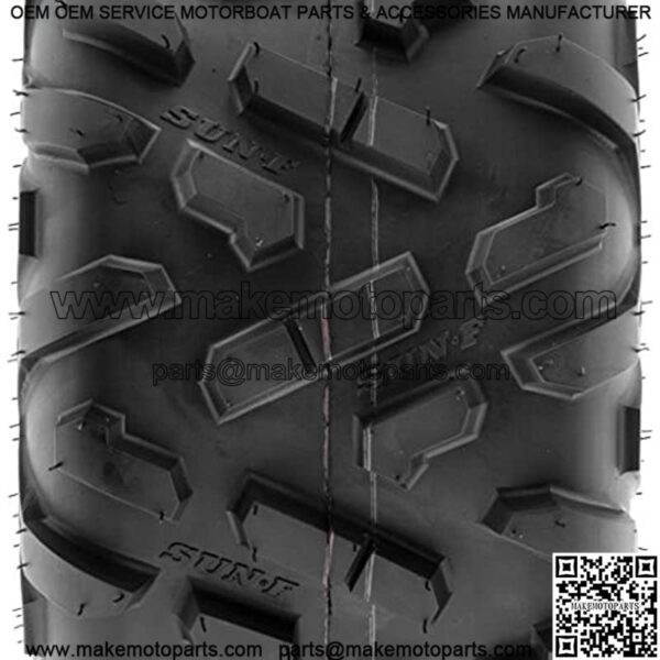 Set of 2 Power.II 18x9.5-8 ATV UTV Off-Road Tires, All-Terrain, 6 PR, Tubeless A051 - Image 3