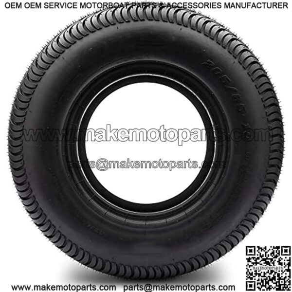 205/65-10 DOT Street Tires for EZGO, Club Car, Yamaha Golf Carts (205/65-10, Set of 4 Tires) - Image 3