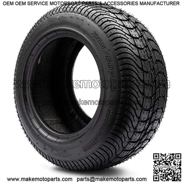 205/50-10 DOT Street Tires for EZGO, Club Car, Yamaha Golf Carts (205/50-10, Set of 4 Tires) - Image 2