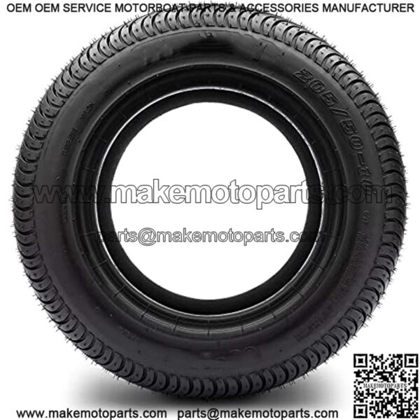 205/50-10 DOT Street Tires for EZGO, Club Car, Yamaha Golf Carts (205/50-10, Set of 4 Tires) - Image 3