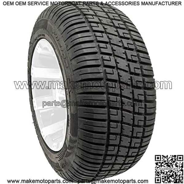 205/50-R10 Fusion Steel Belted Radial 18" Tall Golf Cart DOT Street Tire - Image 2