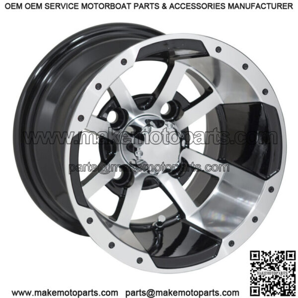 Set of 4 - 10 inch Storm Trooper Machined Wheels on 22 inch A/T Tires - Image 4