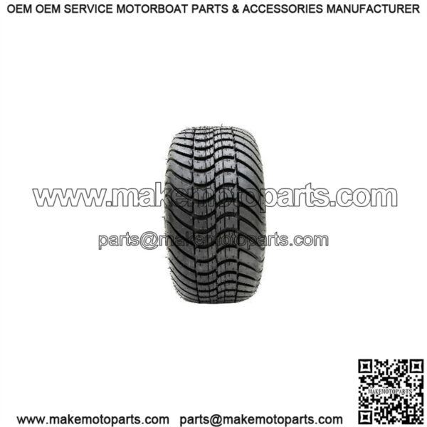 Set of 4 12" Tempest Black/Machined Golf Cart Wheels & 215/35-12 (18") Tires - Image 2