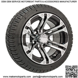 Set of 4 - 12 inch Specter Wheels (Machined) On Low Profile Street Tires