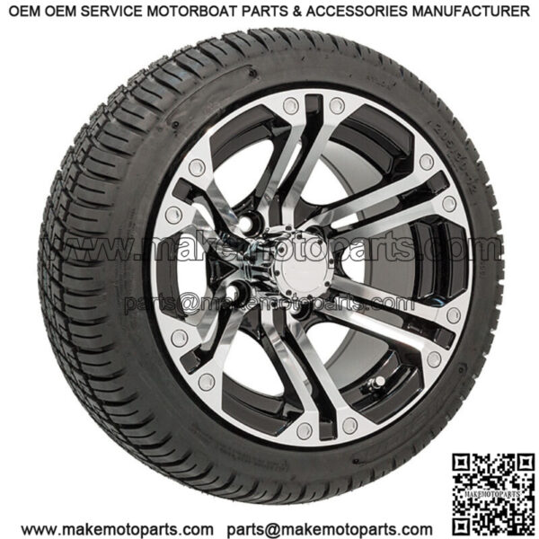 Set of 4 - 12 inch Specter Wheels (Machined) On Low Profile Street Tires