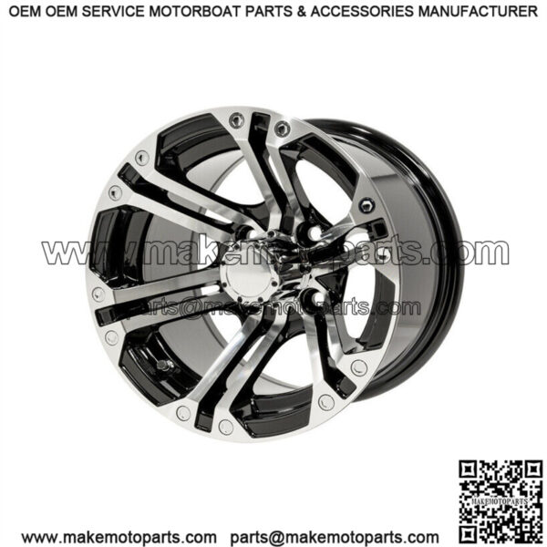 Set of 4 - 12 inch Specter Wheels (Machined) On Low Profile Street Tires - Image 5
