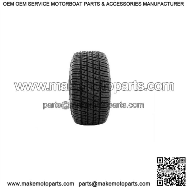 Set of 4 10" Specter Matte Black Golf Cart Wheels on 205/50-10 (18") Tires - Image 2