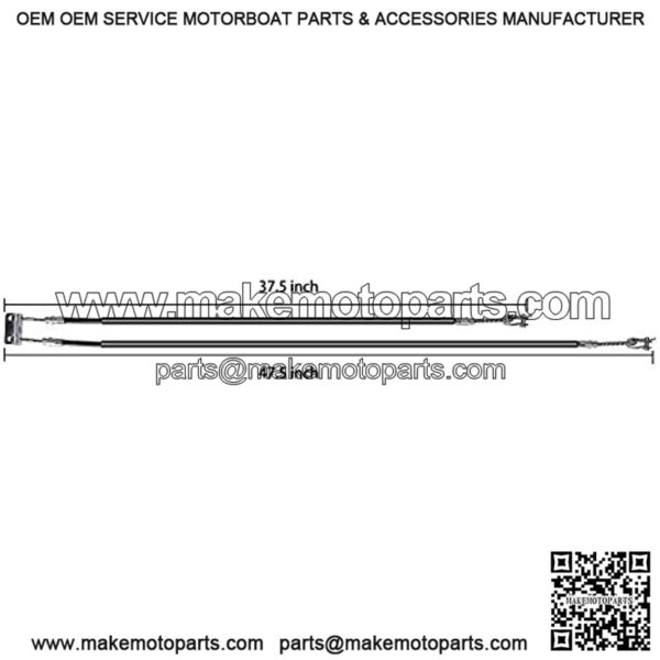 Golf Cart Brake Cable Stainless Steel Core for EZGO TXT 1994 & up or EZGO TXT Marathon Medalist, Golf Cart Driver & Passenger Side Brake Cable 70716-G03 70273-G03 70969-G03 - Image 4