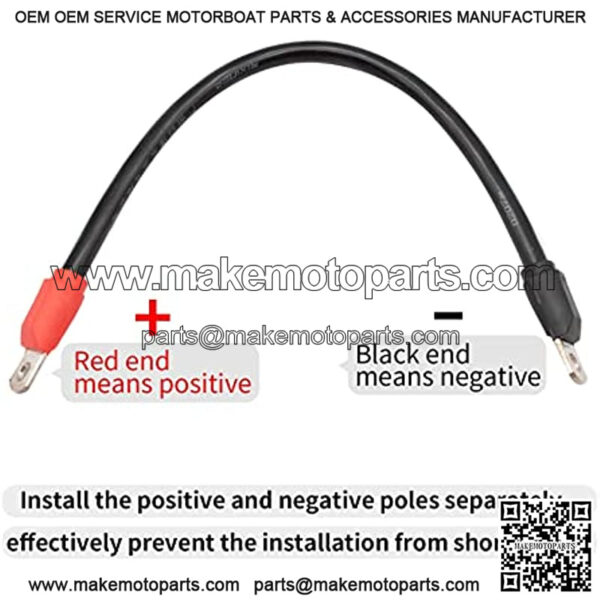 Golf Cart Battery Cables Wiring Kit for EZGO TXT 1994 & UP 36 & 48 Volt with 4 Gauge 7 PC AC/DC Wire Golf Cart Battery Cable Set - Image 3