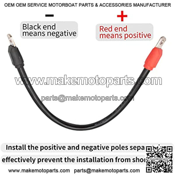 Golf Cart Battery Cable Set for Club Car DS 1995-Up 48 Volt 4 Gauge (Set of 5) - Image 5