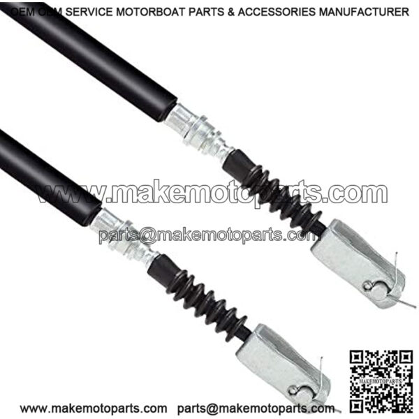 Golf Cart Brake Cable Set Stainless Steel Core Passenger and Driver Side for Club Car DS 1981-1999 G&E Golf Cart OEM# 1011125 1011403 1016761-01(42 Inch, 2PCS) - Image 4