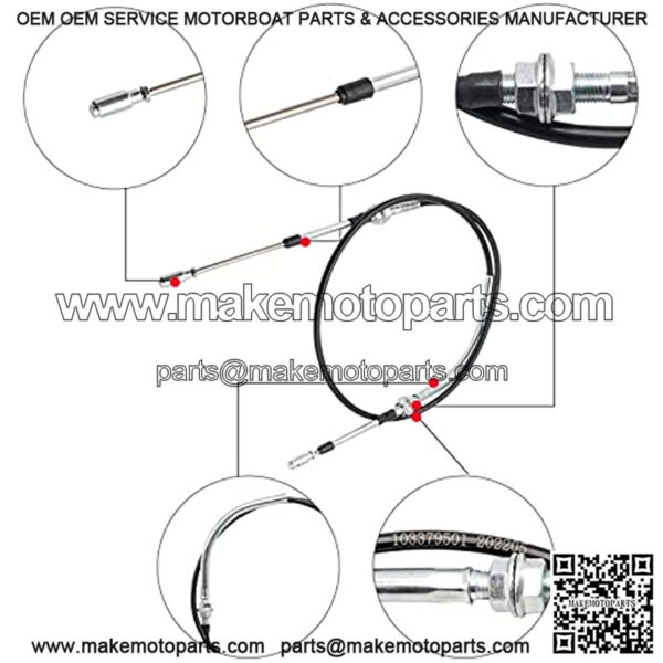 Golf Cart Transmission Shift Forward Reverse Cable for 1998-2003 Club Car DS Models OEM 101951501 103379501 - Image 3