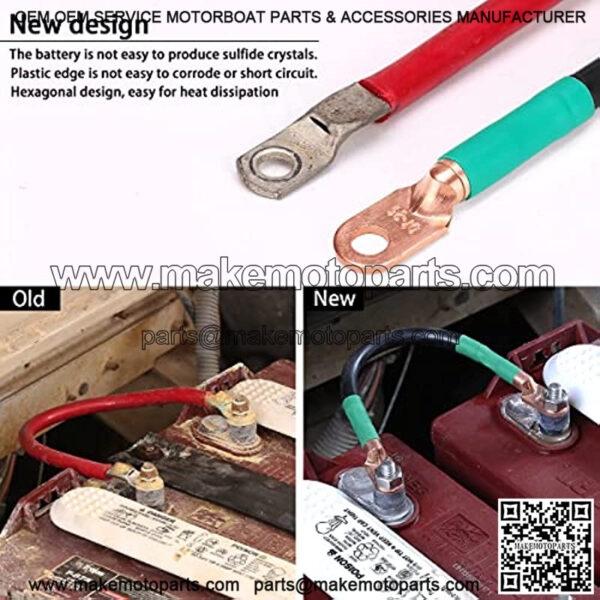 Golf Cart Heavy Duty Battery Cable 7 PCS Set 4 Gauge for 1994 up Club Car DS & Precedent 48Volt,14+40 Long - Image 4