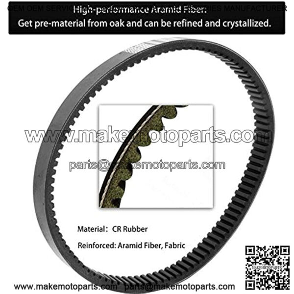 EZGO TXT Gas Drive Belt & Starter Belts Kit for EZGO 4 Cycle Gas Golf Cart TXT Cushman ExpreMarathon Medalist ST Vehicles Terrain 1994-2013, OEM # 72054G01, 72024G01, 72025G01, 26414G01 - Image 3