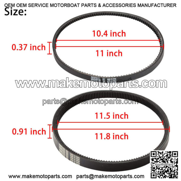 Golf Cart Starter Generator Belt & Clutch Drive Belt for Club Car DS Precedent - Image 2