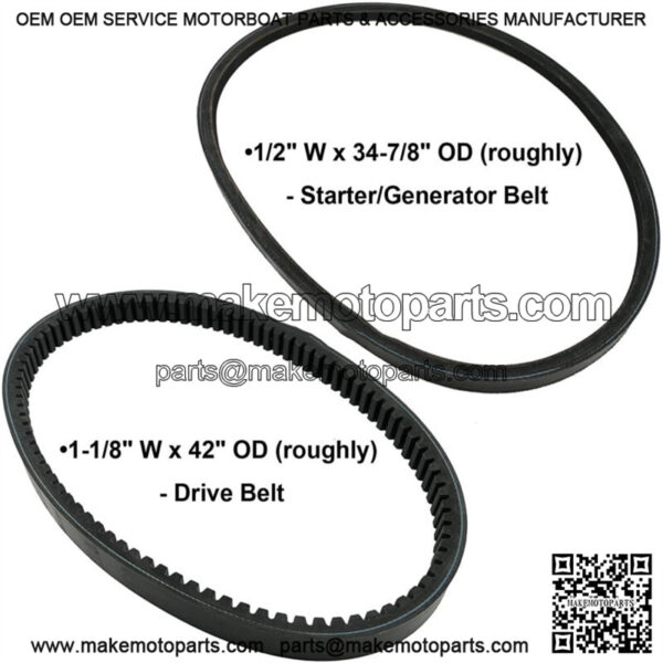 Fit for EZGO 4 Cycle Gas Golf Cart Cushman Marathon Drive Starter Generator Belt - Image 3
