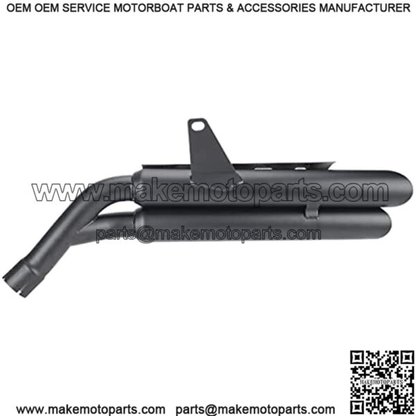 Motorcycle Exhaust Slip-on Muffler Pipe Tube with Heat Shield Cover Kit for CMX 300 CMX 500 Rebel 2017-2021 Black - Image 3