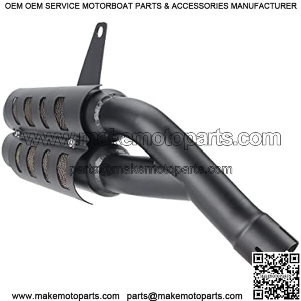 Motorcycle Exhaust Slip-on Muffler Pipe Tube with Heat Shield Cover Kit for CMX 300 CMX 500 Rebel 2017-2021 Black - Image 5