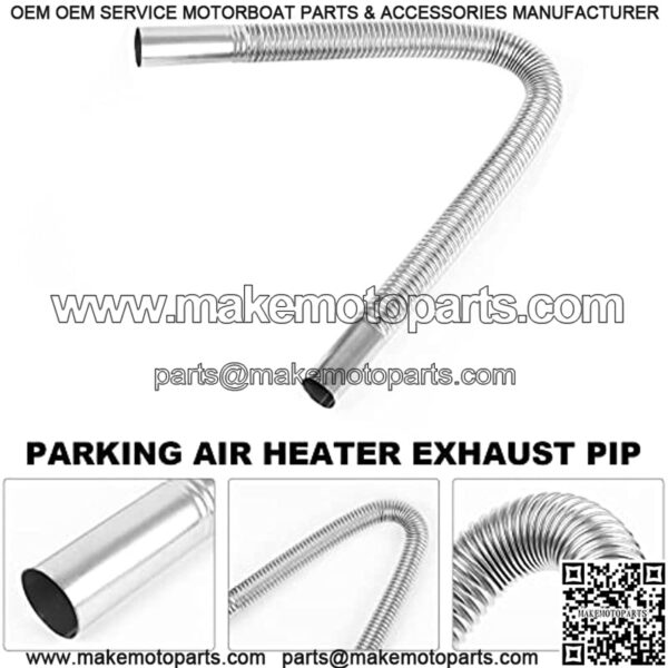 Diesel Heater Exhaust Pipe & Silencer Muffler, TZUTOGETHER Parking Heater Stainless Steel Exhaust Extension Kit (60cm) - Image 4