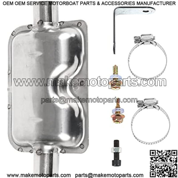 Diesel Heater Exhaust Pipe & Silencer Muffler, TZUTOGETHER Parking Heater Stainless Steel Exhaust Extension Kit (60cm) - Image 5