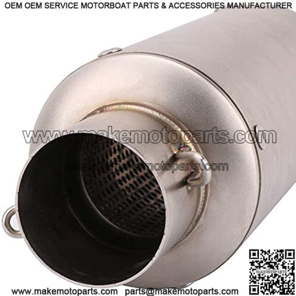 Motorcycle Slip On Exhaust Muffler Universal 1.5-2" Inlet Exhaust Pipe With Removable DB Killer Fit For Pit Dirt Bike Scooter ATV Racing Street Bike - Image 2