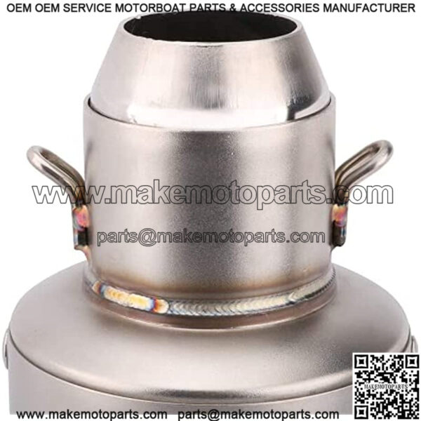 Motorcycle Slip On Exhaust Muffler Universal 1.5-2" Inlet Exhaust Pipe With Removable DB Killer Fit For Pit Dirt Bike Scooter ATV Racing Street Bike - Image 3