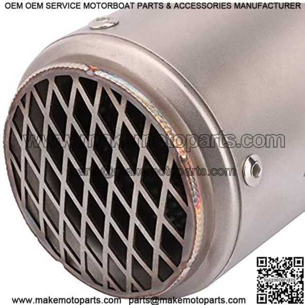 Motorcycle Slip On Exhaust Muffler Universal 1.5-2" Inlet Exhaust Pipe With Removable DB Killer Fit For Pit Dirt Bike Scooter ATV Racing Street Bike - Image 5