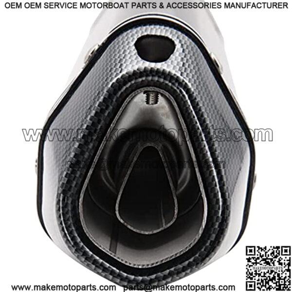 Motorcycle Slip On Exhaust Muffler,1.5-2" Carbon Fiber Unversal Exhaust Slip on Silencers & Mufflers For Dirt Bike Street Bike Scooter ATV Racing Exhaust Pipes - Image 4
