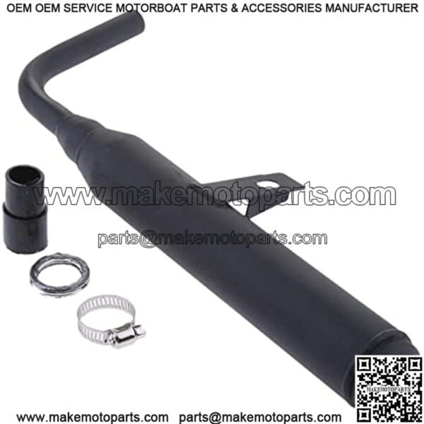 Metal 40mm Motorcycle Racing Exhaust Muffler Silence Silencer Pipe Muffler for Yamaha PW50 PW 50 (Black) - Image 2
