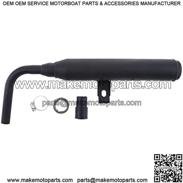 Metal 40mm Motorcycle Racing Exhaust Muffler Silence Silencer Pipe Muffler for Yamaha PW50 PW 50 (Black) - Image 3