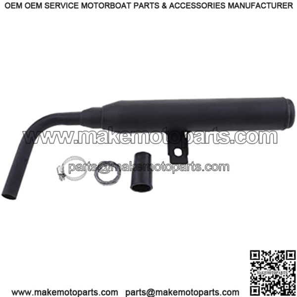 Metal 40mm Motorcycle Racing Exhaust Muffler Silence Silencer Pipe Muffler for Yamaha PW50 PW 50 (Black) - Image 4