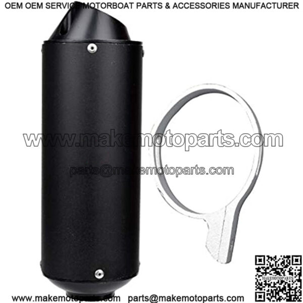 38mm Exhaust Muffler Silencer for 140cc 150cc 160cc 125cc Dirt Pitbike Lifan Yx Stomp SDG Pit Dirt Bike 4 Wheeler ATV Motorcycle Black - Image 3