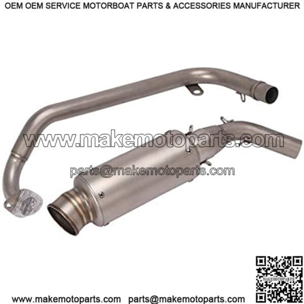 Motorcycle Full Exhaust System Slip-On 51mm Muffler w/ baffler Compatible For Honda MSX125 Grom 2013-2020 2013 2014 2015 2016 2017 2018 2019 2020 (Model A) - Image 2