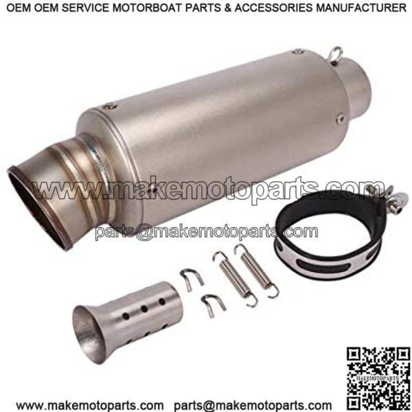 Motorcycle Full Exhaust System Slip-On 51mm Muffler w/ baffler Compatible For Honda MSX125 Grom 2013-2020 2013 2014 2015 2016 2017 2018 2019 2020 (Model A) - Image 3