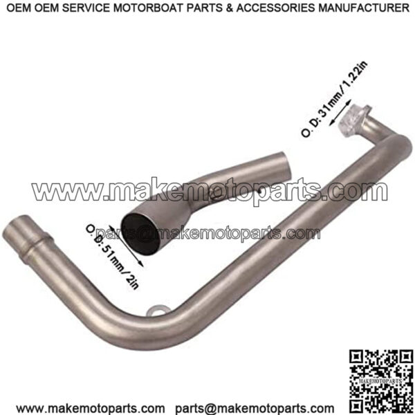 Motorcycle Full Exhaust System Slip-On 51mm Muffler w/ baffler Compatible For Honda MSX125 Grom 2013-2020 2013 2014 2015 2016 2017 2018 2019 2020 (Model A) - Image 5