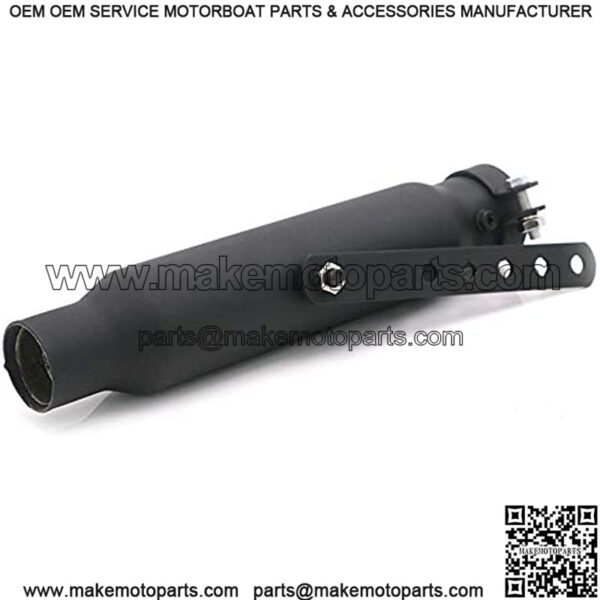 Motorcycle Cafe Racer Exhaust Muffler Pipe with Sliding Bracket Retro - Image 2