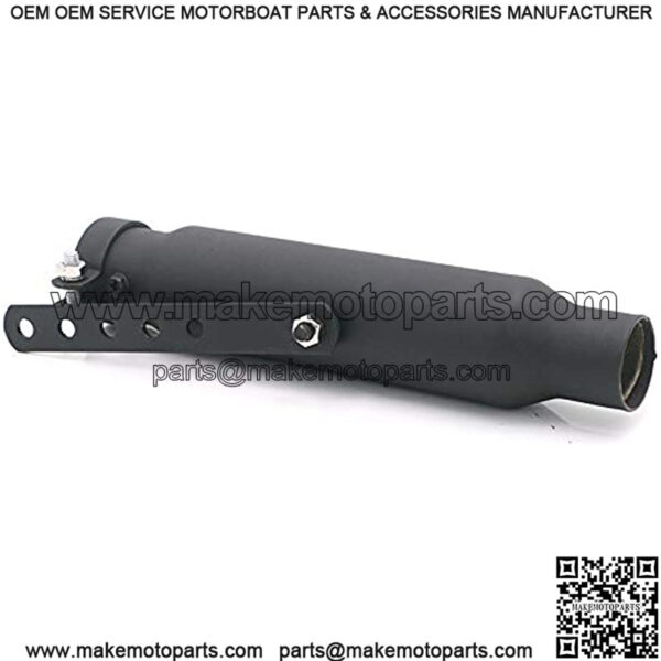 Motorcycle Cafe Racer Exhaust Muffler Pipe with Sliding Bracket Retro - Image 3