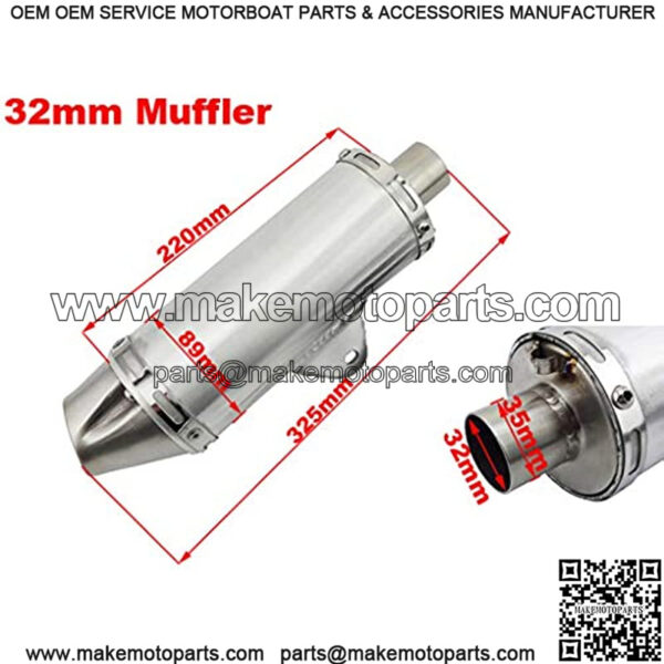 32mm Performance Racing Exhaust T4 Muffler For Pit Dirt Bike Mini Motocross 150cc 160cc - Image 2