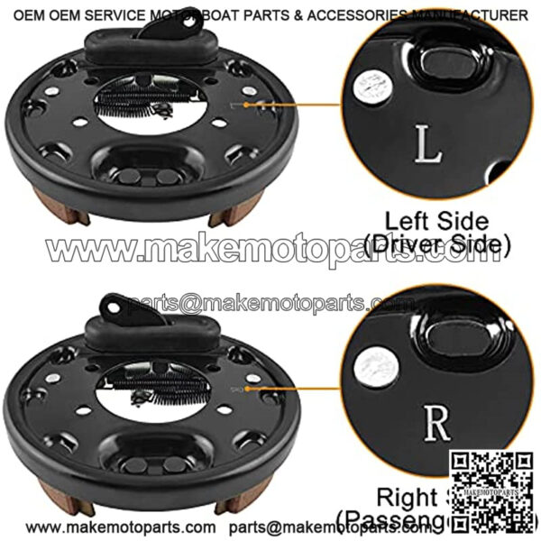 Golf Cart Brake Assembly for EZGO TXT PDS Medalist and Yamaha Golf Carts G14 G16 G19 G20 G21 G22 Driver Side and Passenger Side, Includes Brake Shoes, OEM# 70998-G01 70998-G02 - Image 3