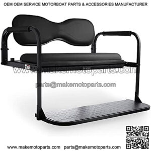 MODZ Flip4 EZGO TXT & TXT48 1995+ Golf Cart Rear Seat Kit ?C Black