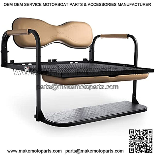 MODZ Flip4 EZGO TXT & TXT48 1995+ Golf Cart Rear Seat Kit ?C Tan - Image 2